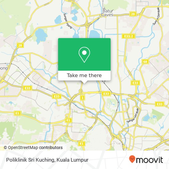 Poliklinik Sri Kuching map