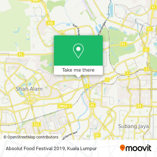 Absolut Food Festival 2019 map