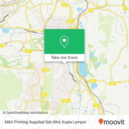 M&V Printing Supplied Sdn Bhd map