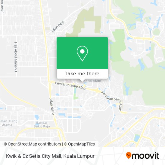 Kwik & Ez Setia City Mall map