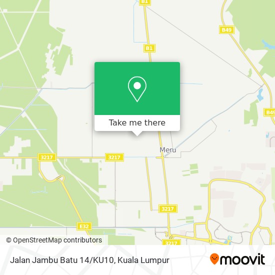 Jalan Jambu Batu 14/KU10 map