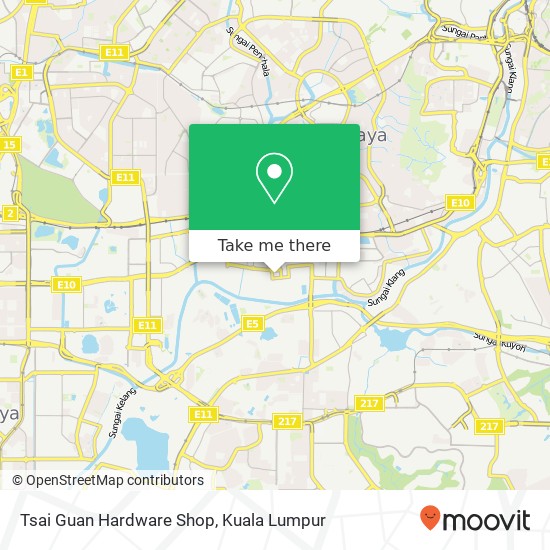 Tsai Guan Hardware Shop map