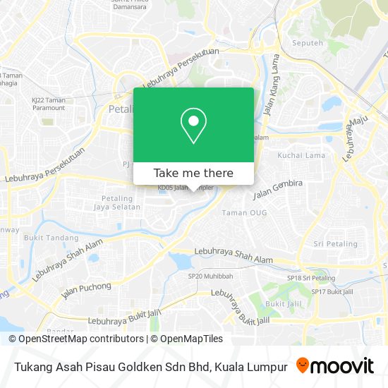 Peta Tukang Asah Pisau Goldken Sdn Bhd