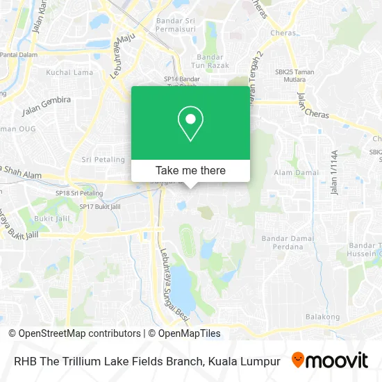 RHB The Trillium Lake Fields Branch map