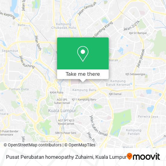 Peta Pusat Perubatan homeopathy Zuhairni