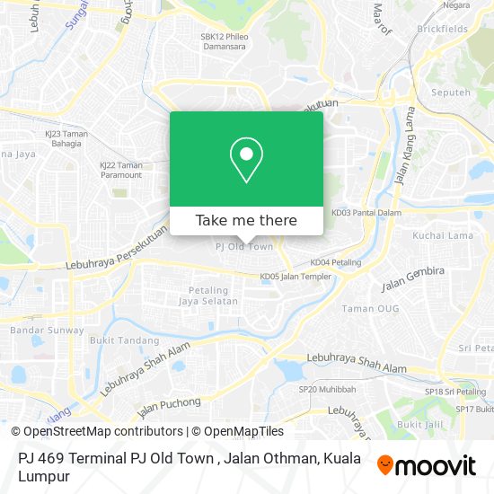 PJ 469 Terminal PJ Old Town , Jalan Othman map