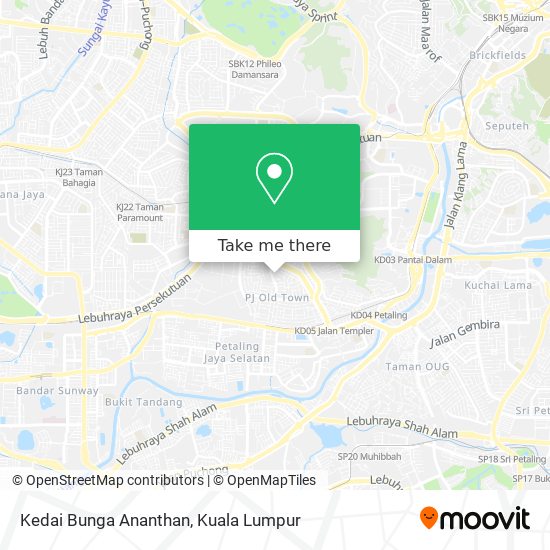 Kedai Bunga Ananthan map