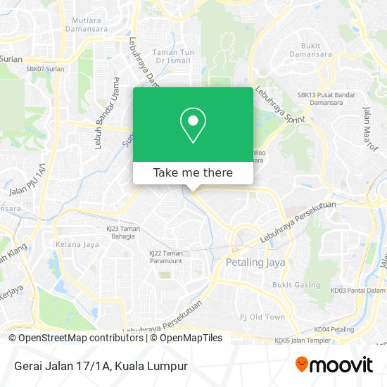 Gerai Jalan 17/1A map