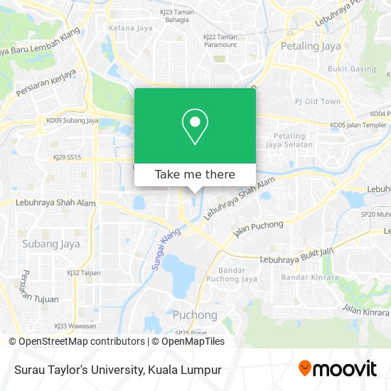 Surau Taylor's University map