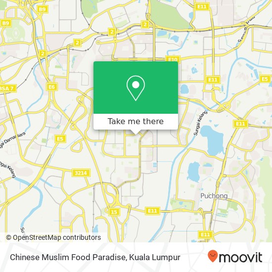 Chinese Muslim Food Paradise map