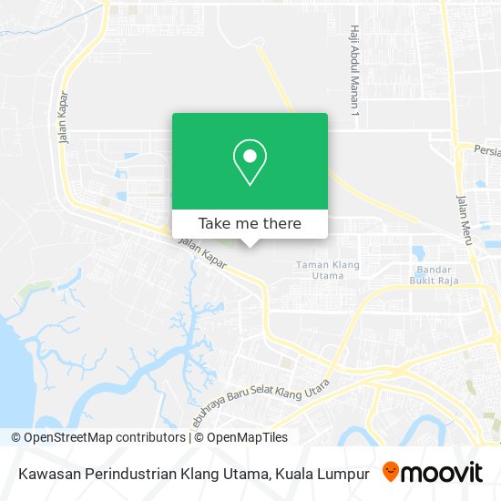 Kawasan Perindustrian Klang Utama map