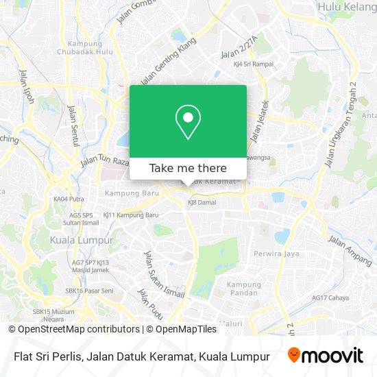 Peta Flat Sri Perlis, Jalan Datuk Keramat