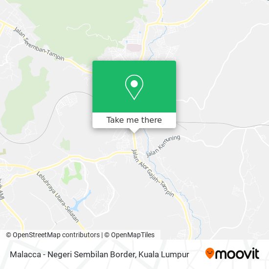 Peta Malacca - Negeri Sembilan Border