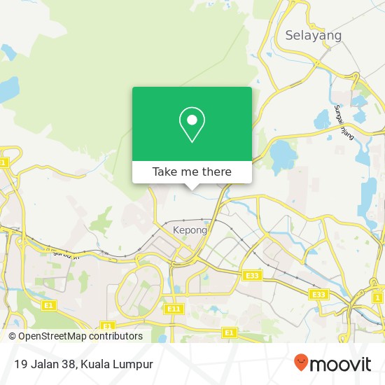 19 Jalan 38 map