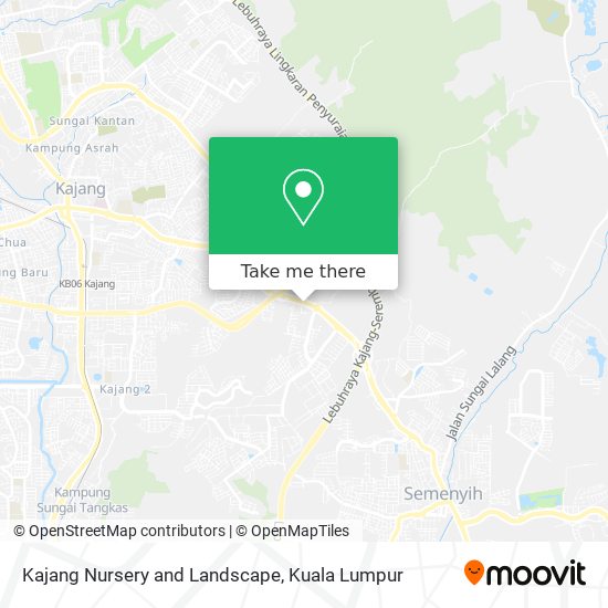 Kajang Nursery and Landscape map