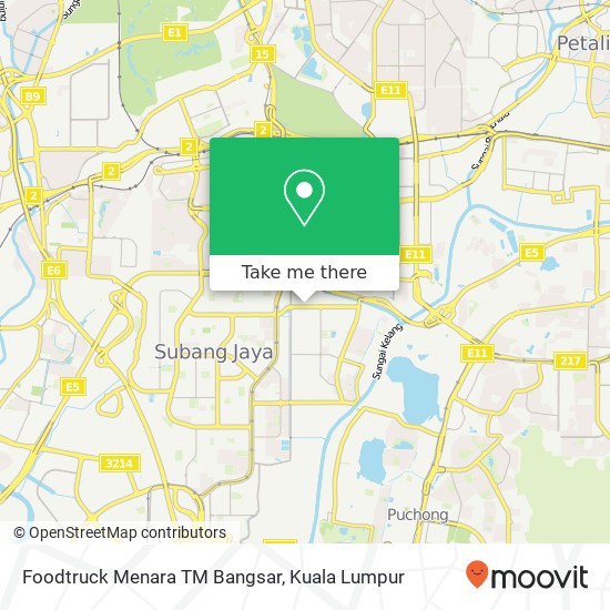 Foodtruck Menara TM Bangsar map