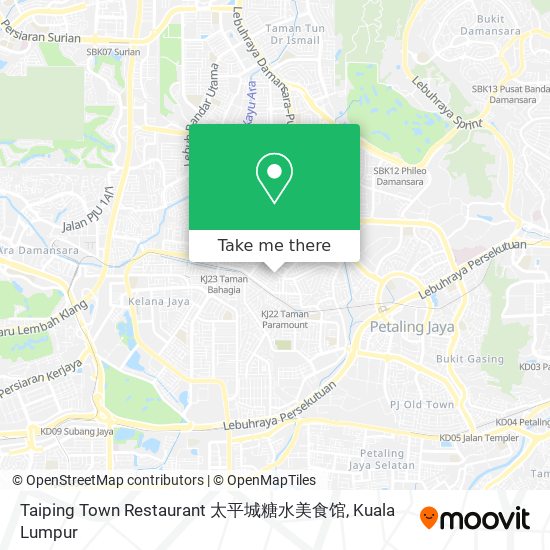 Taiping Town Restaurant 太平城糖水美食馆 map
