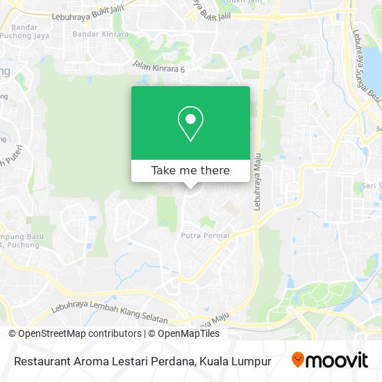 Restaurant Aroma Lestari Perdana map