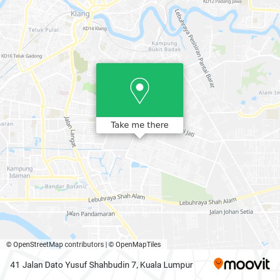 41 Jalan Dato Yusuf Shahbudin 7 map