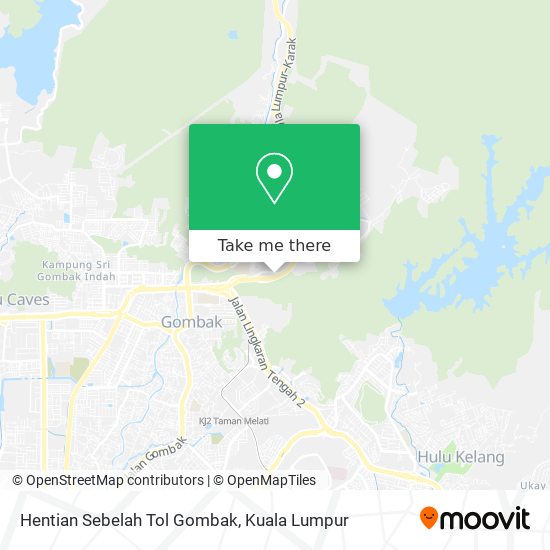 Hentian Sebelah Tol Gombak map