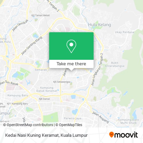 Kedai Nasi Kuning Keramat map