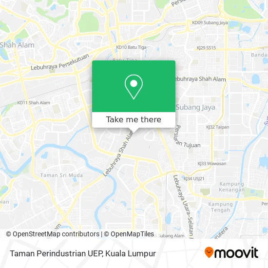 Taman Perindustrian UEP map
