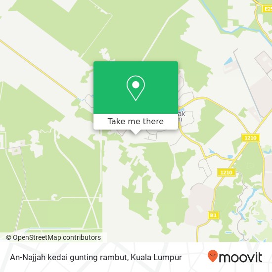 An-Najjah kedai gunting rambut map