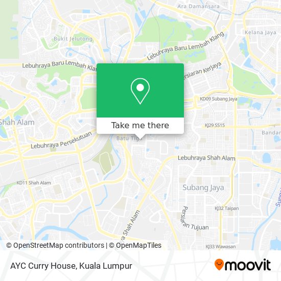 AYC Curry House map