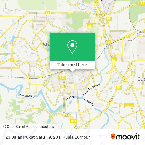 Peta 23 Jalan Pukat Satu 19/23a