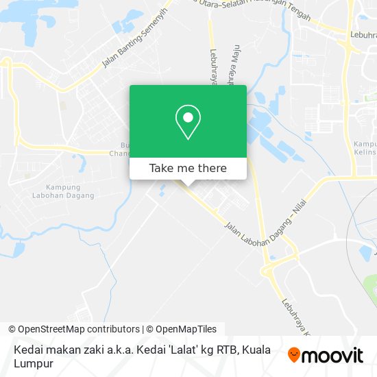 Peta Kedai makan zaki a.k.a. Kedai 'Lalat' kg RTB