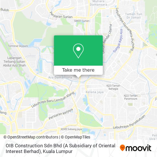 OIB Construction Sdn Bhd (A Subsidiary of Oriental Interest Berhad) map