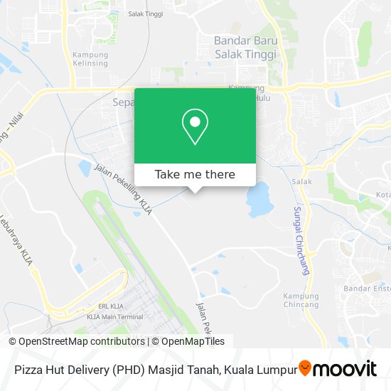 Peta Pizza Hut Delivery (PHD) Masjid Tanah