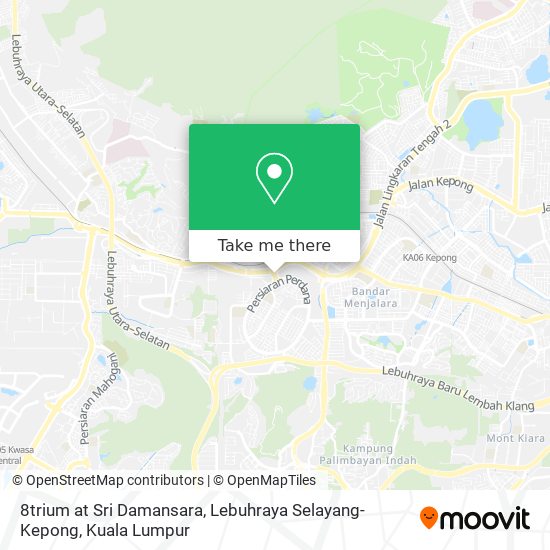 8trium at Sri Damansara, Lebuhraya Selayang-Kepong map