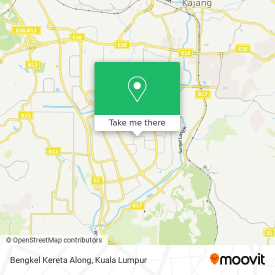 Bengkel Kereta Along map