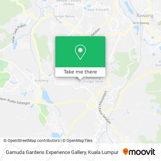 Gamuda Gardens Experience Gallery map