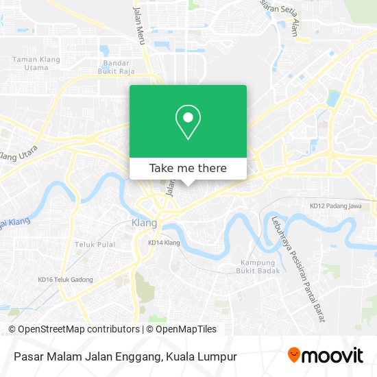 Peta Pasar Malam Jalan Enggang