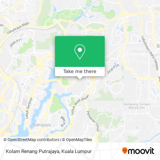 Kolam Renang Putrajaya map