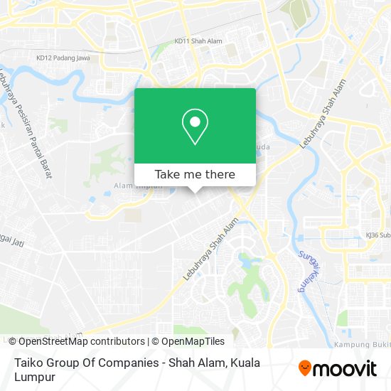 Taiko Group Of Companies - Shah Alam map