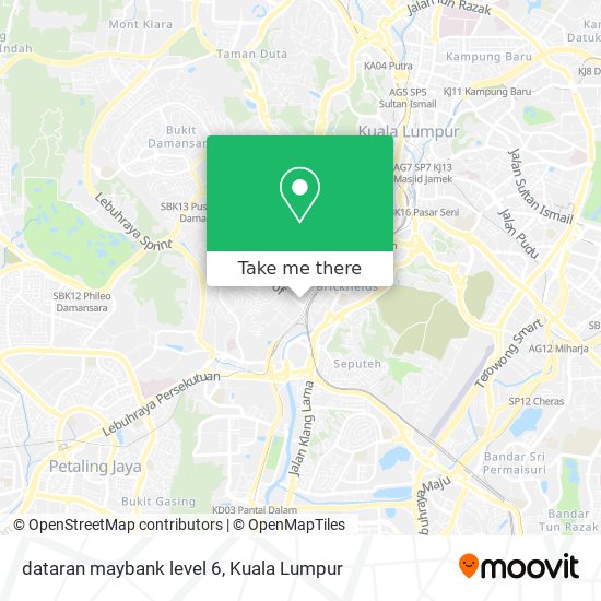 dataran maybank level 6 map