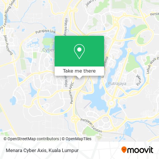 Menara Cyber Axis map