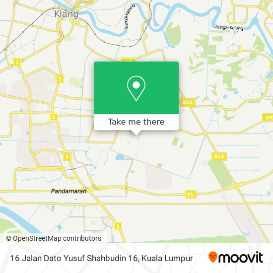 Peta 16 Jalan Dato Yusuf Shahbudin 16