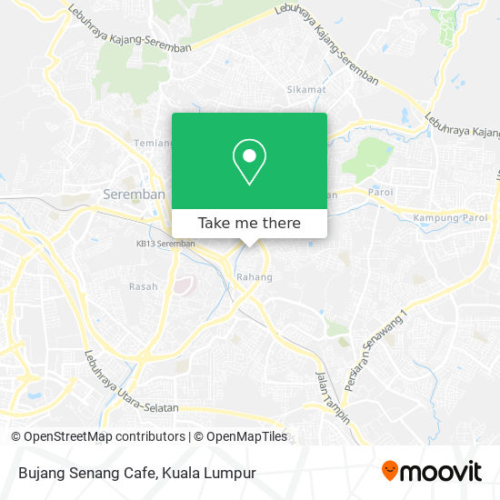 Bujang Senang Cafe map