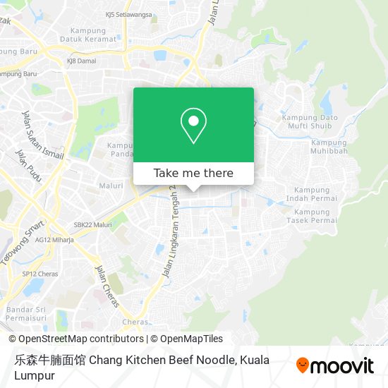 乐森牛腩面馆 Chang Kitchen Beef Noodle map
