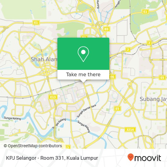 Peta KPJ Selangor - Room 331