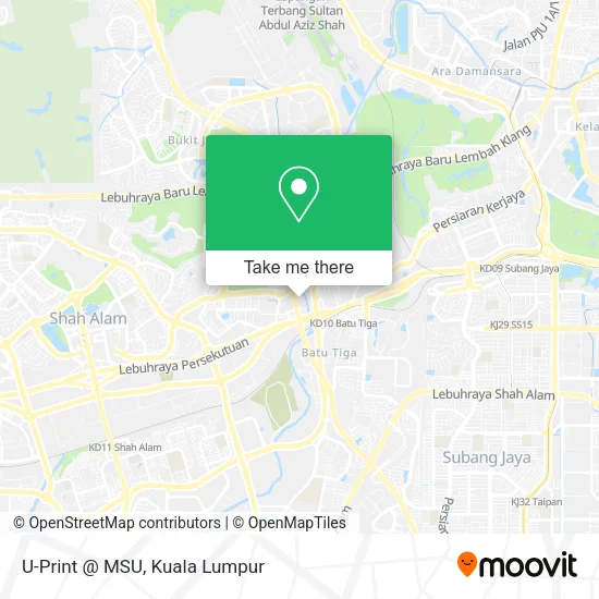 U-Print @ MSU map
