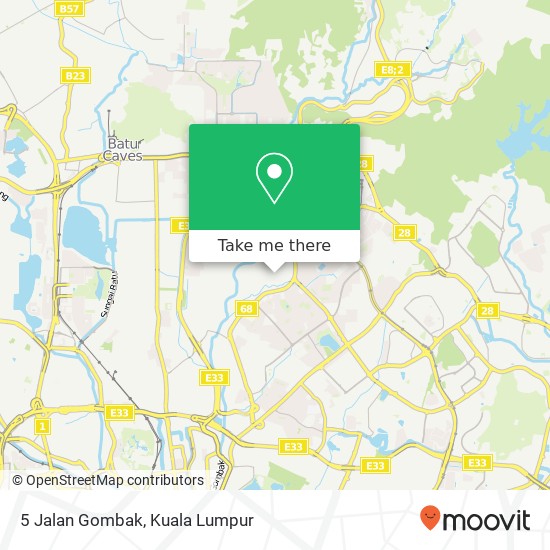 5 Jalan Gombak map