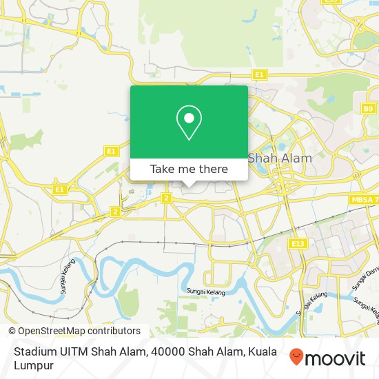 Stadium UITM Shah Alam, 40000 Shah Alam map