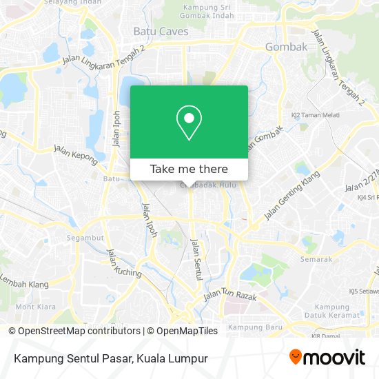 Peta Kampung Sentul Pasar