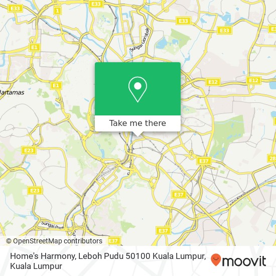 Peta Home's Harmony, Leboh Pudu 50100 Kuala Lumpur
