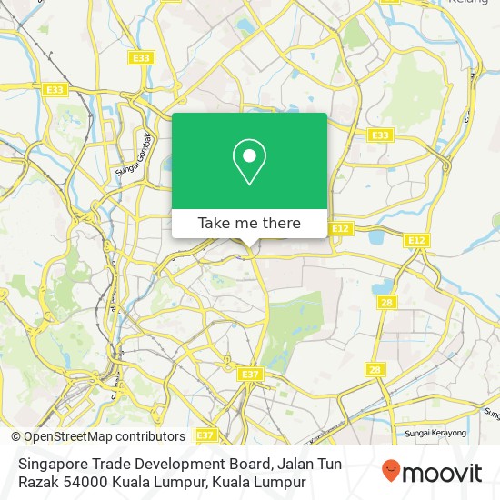 Singapore Trade Development Board, Jalan Tun Razak 54000 Kuala Lumpur map